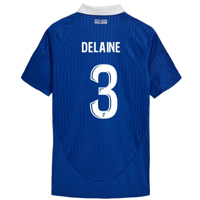 Danxen Kinder Thomas Delaine #3 Blau Weiß Heimtrikot Trikot 2024/25 T-Shirt