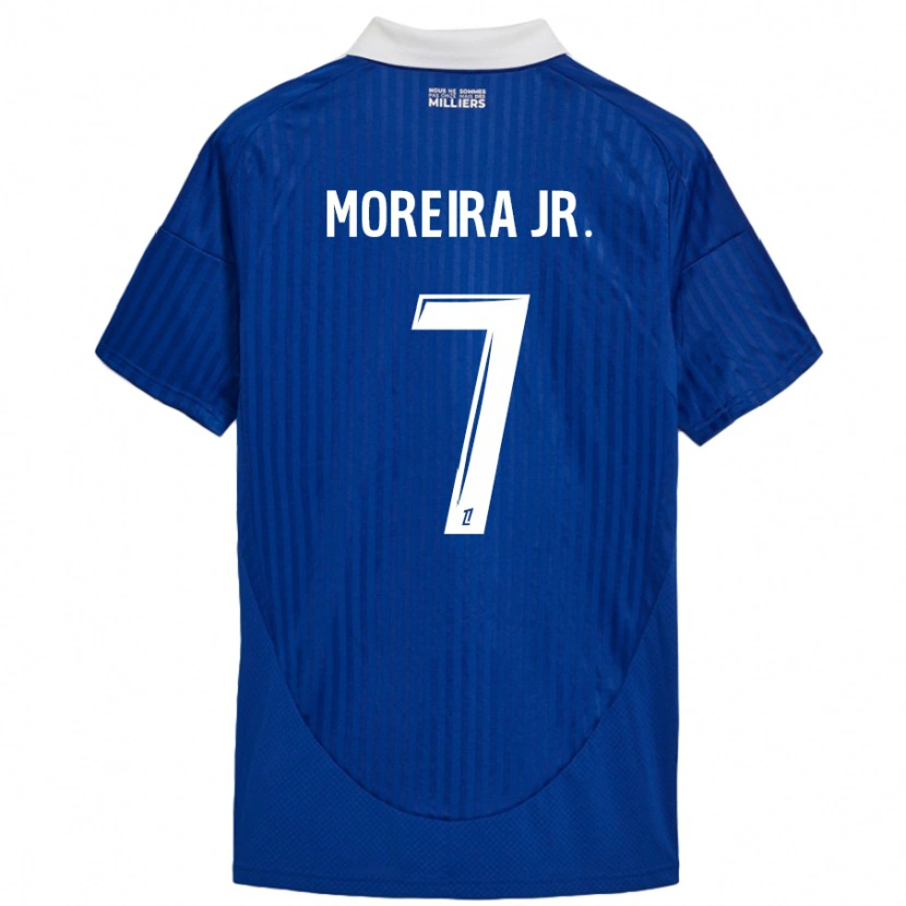 Danxen Kinder Diego Moreira #7 Blau Weiß Heimtrikot Trikot 2024/25 T-Shirt