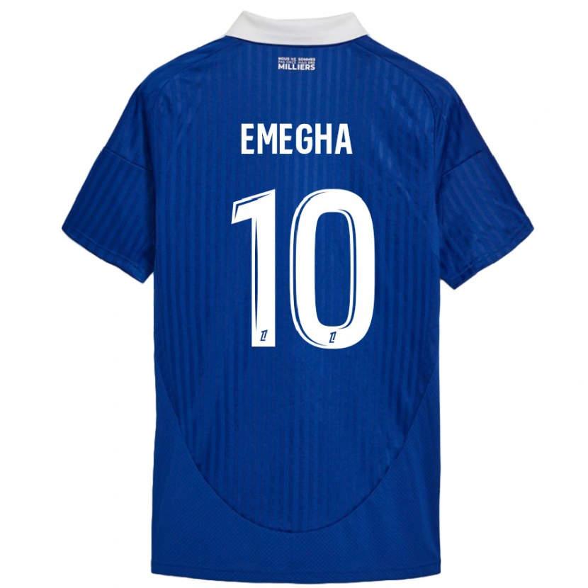 Danxen Kinder Emanuel Emegha #10 Blau Weiß Heimtrikot Trikot 2024/25 T-Shirt