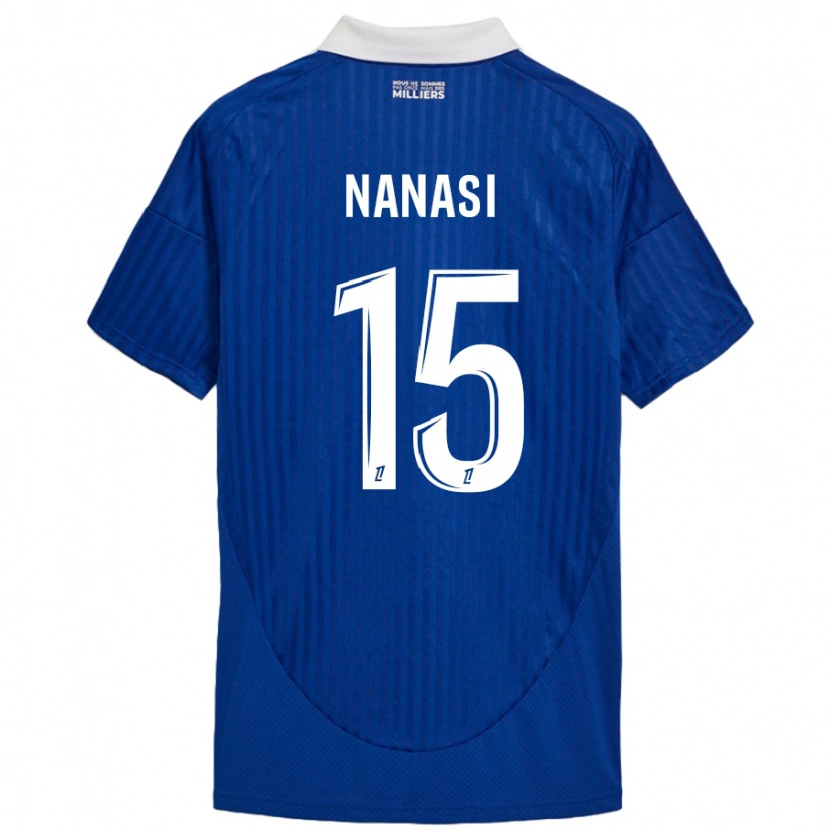 Danxen Kinder Sebastian Nanasi #15 Blau Weiß Heimtrikot Trikot 2024/25 T-Shirt