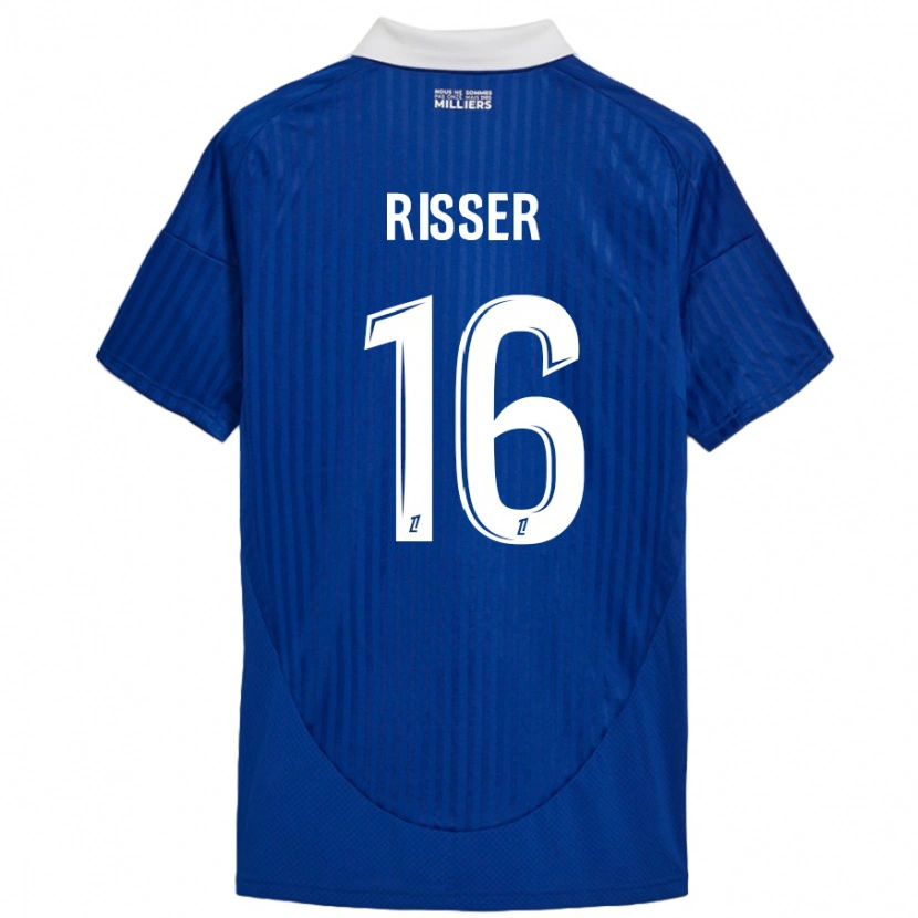 Danxen Kinder Robin Risser #16 Blau Weiß Heimtrikot Trikot 2024/25 T-Shirt