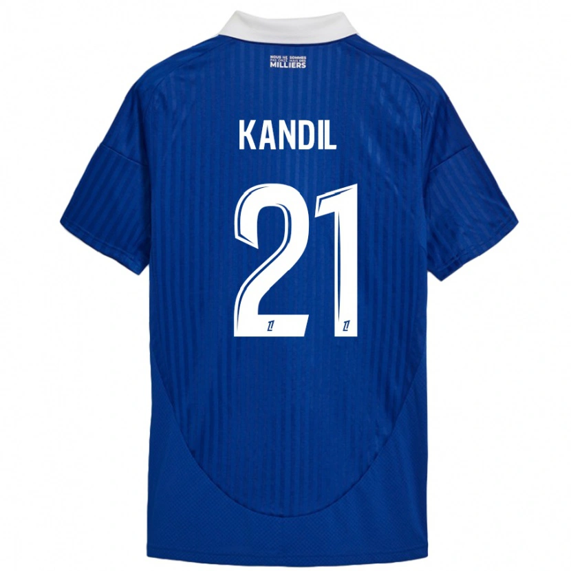 Danxen Kinder Nordine Kandil #21 Blau Weiß Heimtrikot Trikot 2024/25 T-Shirt