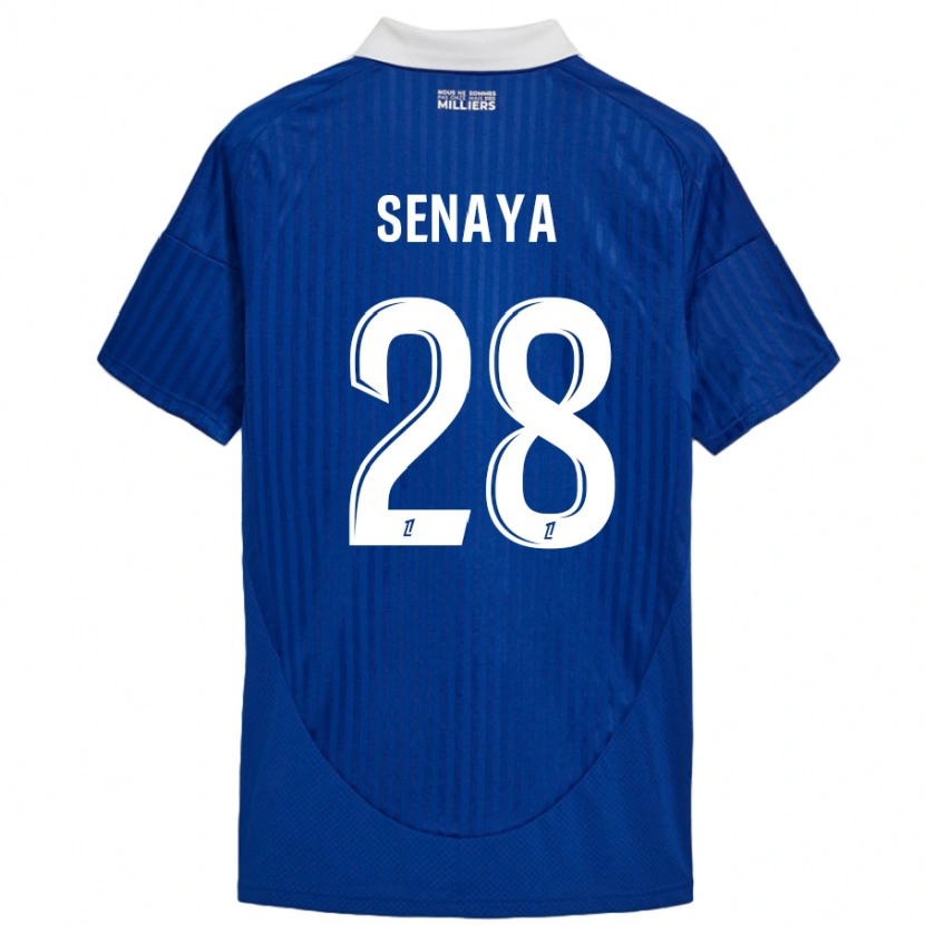 Danxen Kinder Marvin Senaya #28 Blau Weiß Heimtrikot Trikot 2024/25 T-Shirt