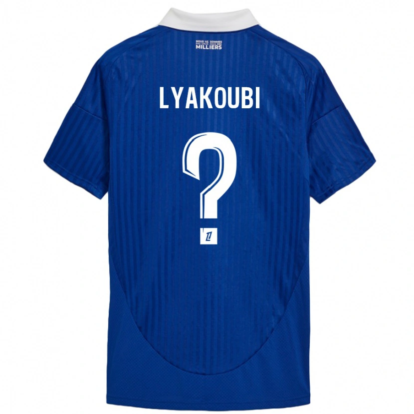 Danxen Kinder Oussama Lyakoubi #0 Blau Weiß Heimtrikot Trikot 2024/25 T-Shirt