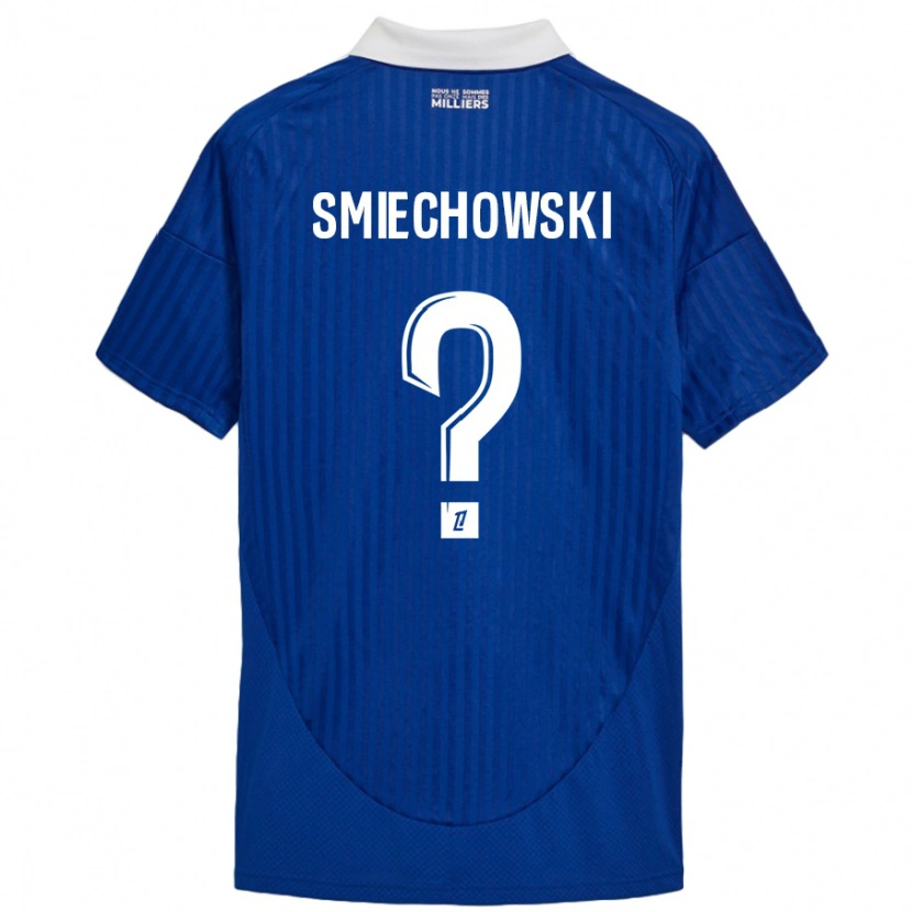 Danxen Kinder Artur Smiechowski #0 Blau Weiß Heimtrikot Trikot 2024/25 T-Shirt