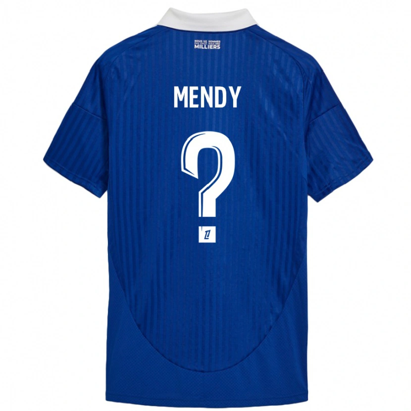 Danxen Kinder François Mendy #0 Blau Weiß Heimtrikot Trikot 2024/25 T-Shirt