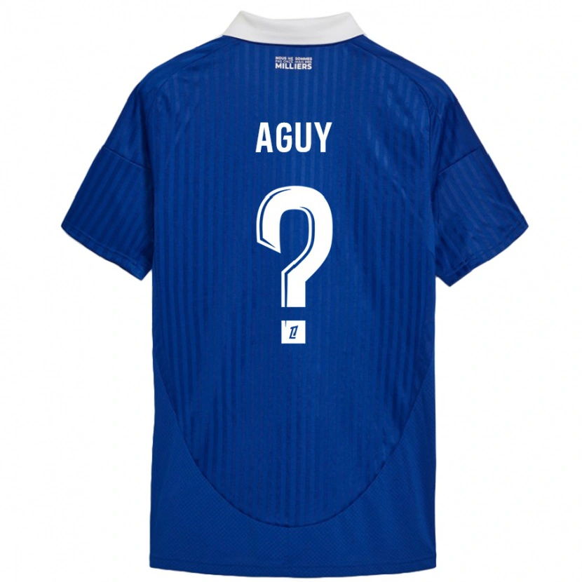 Danxen Kinder David Aguy #0 Blau Weiß Heimtrikot Trikot 2024/25 T-Shirt