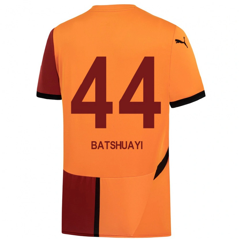 Danxen Kinder Michy Batshuayi #44 Gelb Rot Heimtrikot Trikot 2024/25 T-Shirt