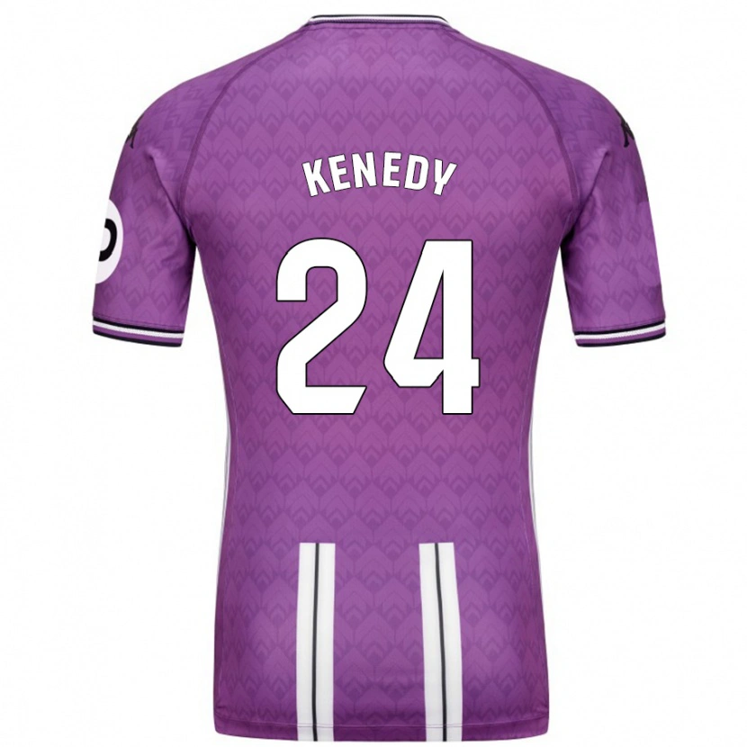 Danxen Kinder Kenedy #24 Violett Weiß Heimtrikot Trikot 2024/25 T-Shirt