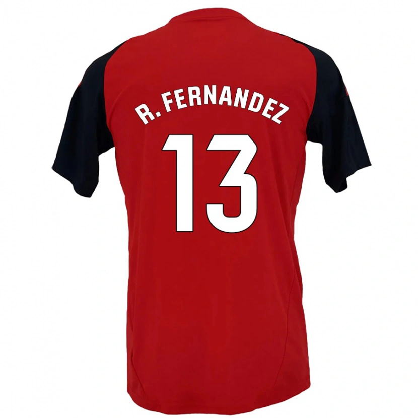 Danxen Kinder Raúl Fernández #13 Rot Schwarz Heimtrikot Trikot 2024/25 T-Shirt