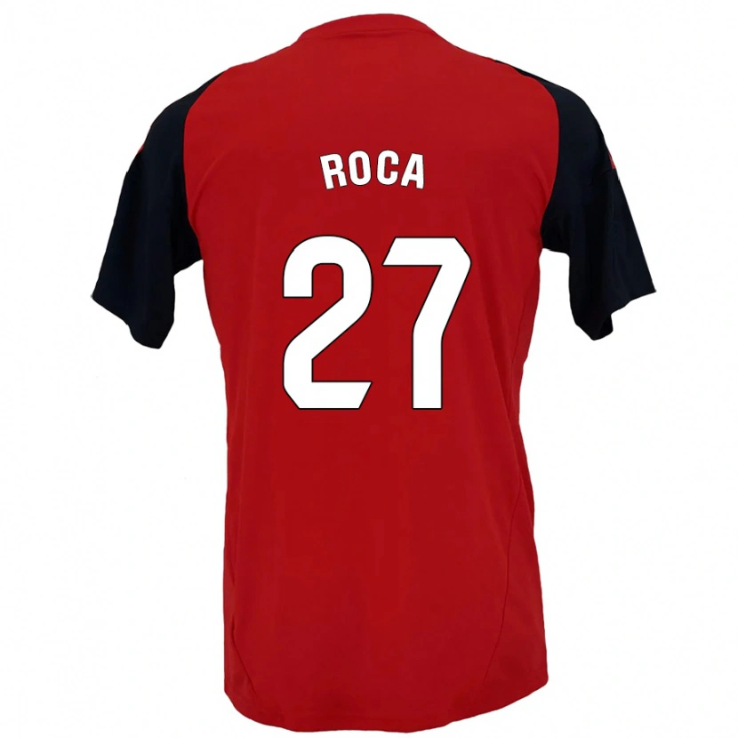 Danxen Kinder Joel Roca #27 Rot Schwarz Heimtrikot Trikot 2024/25 T-Shirt