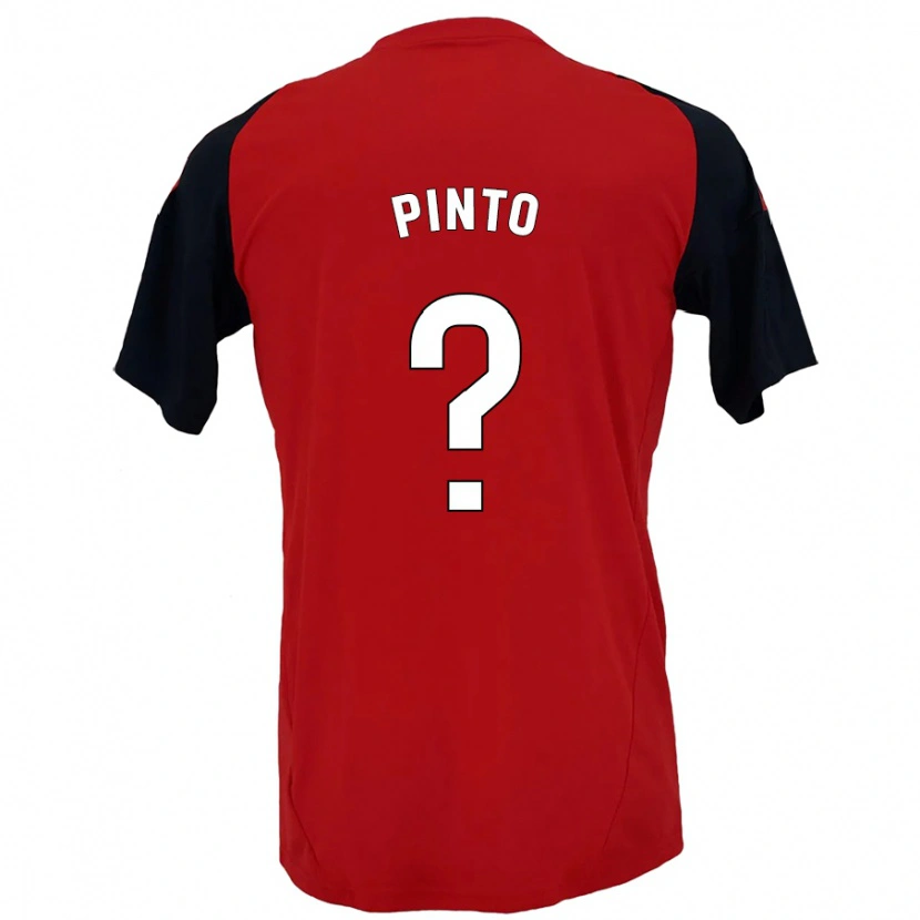 Danxen Kinder Yidne Pinto #0 Rot Schwarz Heimtrikot Trikot 2024/25 T-Shirt