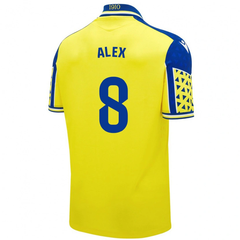 Danxen Kinder Álex Fernández #8 Gelb Blau Heimtrikot Trikot 2024/25 T-Shirt