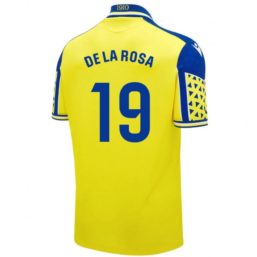 Danxen Kinder José Antonio De La Rosa #19 Gelb Blau Heimtrikot Trikot 2024/25 T-Shirt