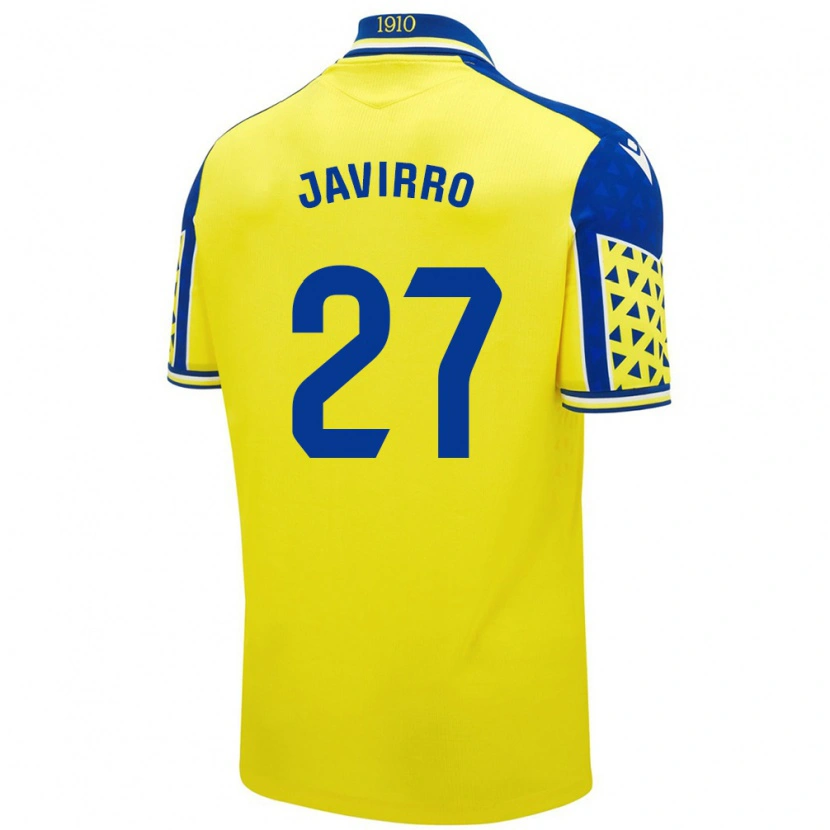 Danxen Kinder Javirro #27 Gelb Blau Heimtrikot Trikot 2024/25 T-Shirt