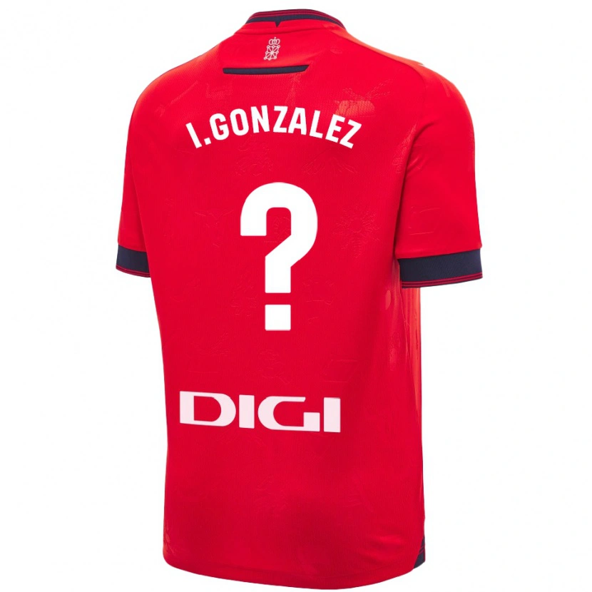 Danxen Kinder Iker González #0 Rot Weiß Heimtrikot Trikot 2024/25 T-Shirt