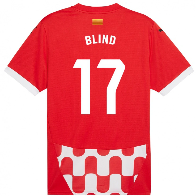 Danxen Kinder Daley Blind #17 Rot Weiß Heimtrikot Trikot 2024/25 T-Shirt