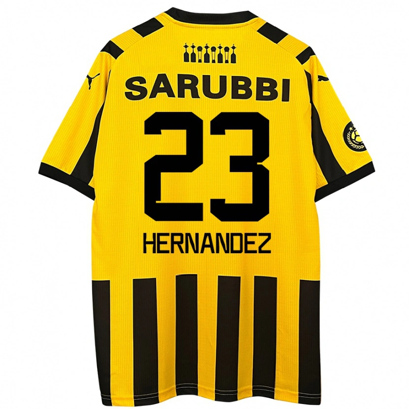 Danxen Kinder Abel Hernández #23 Gelb Schwarz Heimtrikot Trikot 2024/25 T-Shirt