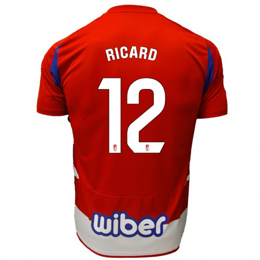 Danxen Kinder Ricard Sánchez #12 Rot Weiß Blau Heimtrikot Trikot 2024/25 T-Shirt