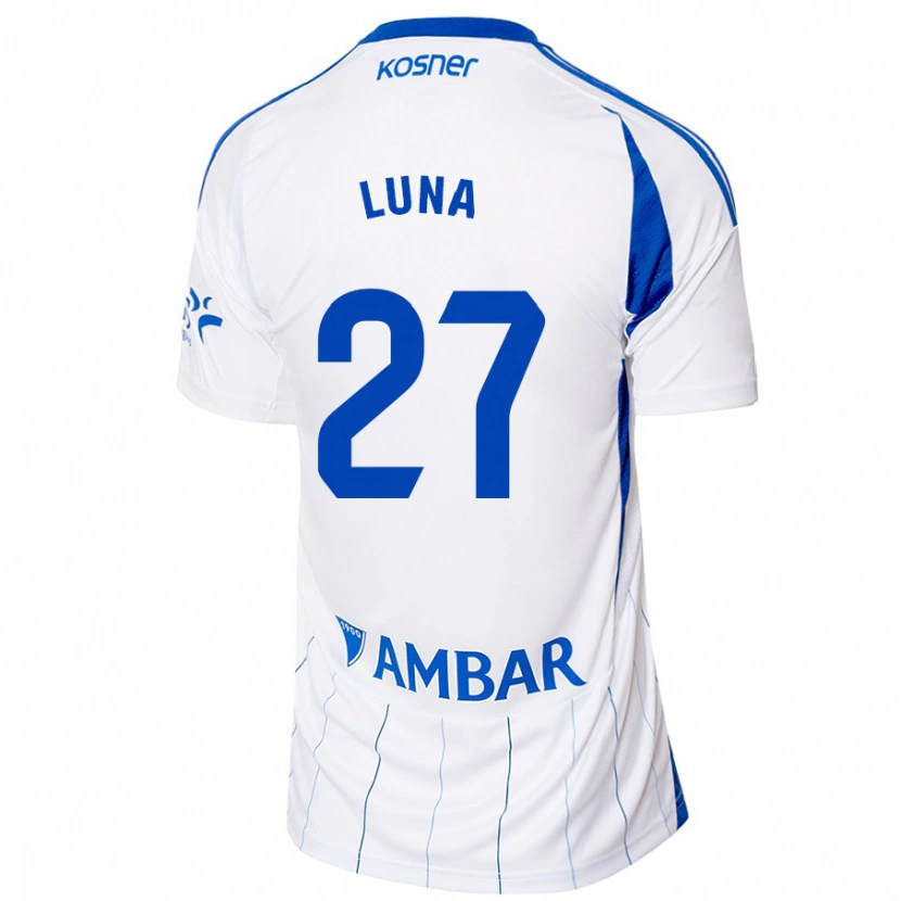 Danxen Kinder Marcos Luna #27 Rot Weiß Heimtrikot Trikot 2024/25 T-Shirt