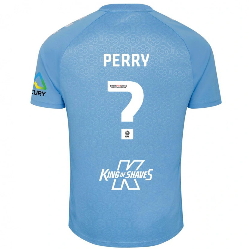 Danxen Kinder Callum Perry #0 Blau Weiß Heimtrikot Trikot 2024/25 T-Shirt