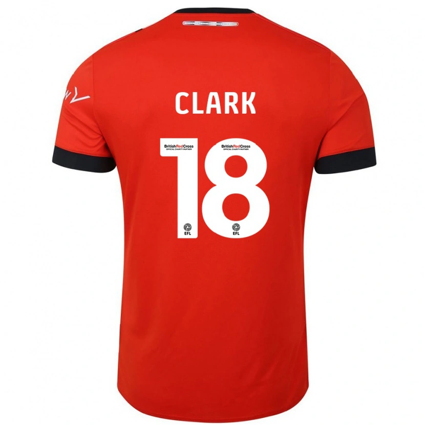 Danxen Kinder Jordan Clark #18 Orange Schwarz Heimtrikot Trikot 2024/25 T-Shirt