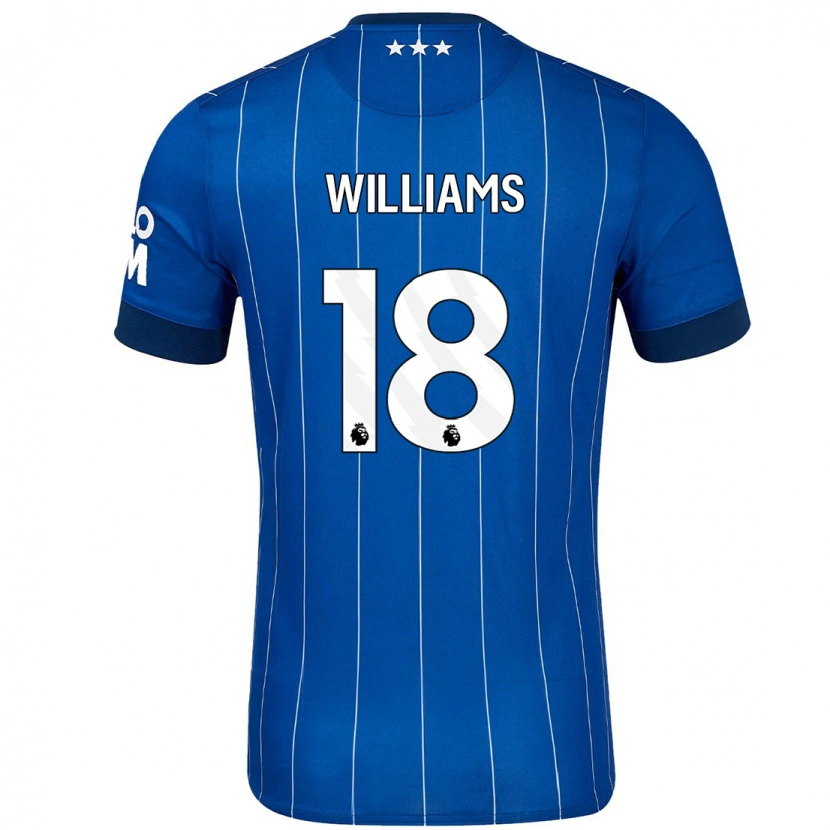 Danxen Kinder Brandon Williams #18 Marineblau Heimtrikot Trikot 2024/25 T-Shirt