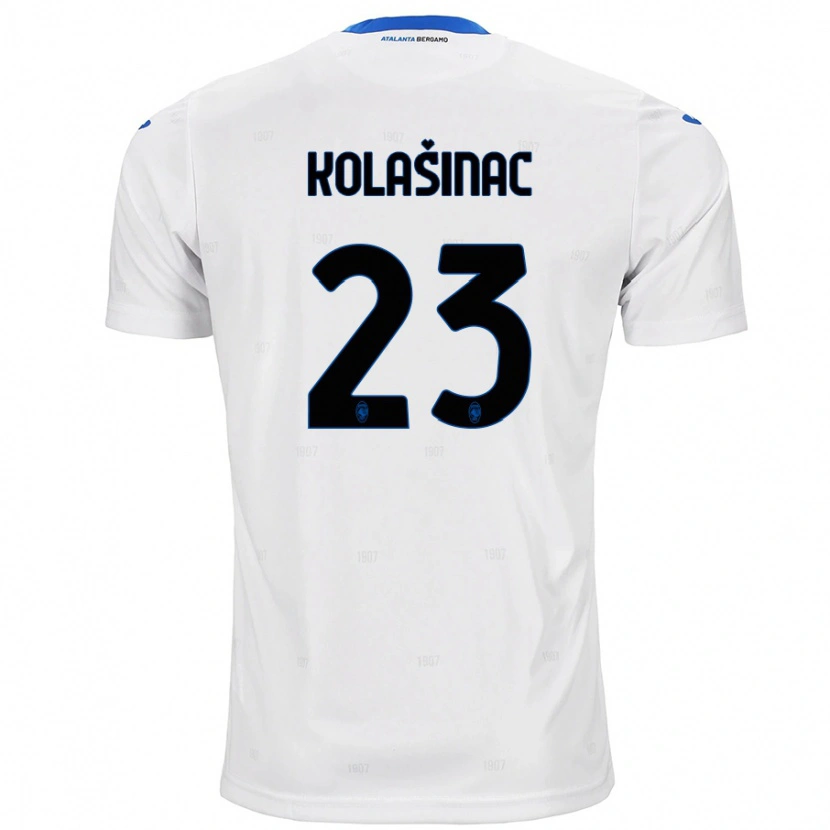 Danxen Kinder Sead Kolasinac #23 Weiß Auswärtstrikot Trikot 2024/25 T-Shirt