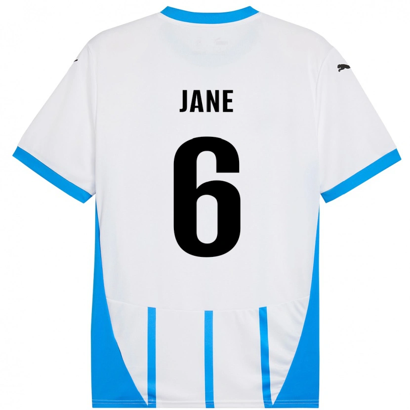 Danxen Kinder Refiloe Jane #6 Weiß Blau Auswärtstrikot Trikot 2024/25 T-Shirt