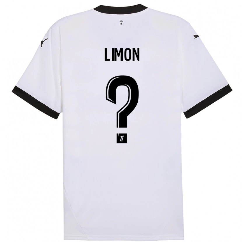 Danxen Kinder Paolo Limon #0 Weiß Schwarz Auswärtstrikot Trikot 2024/25 T-Shirt