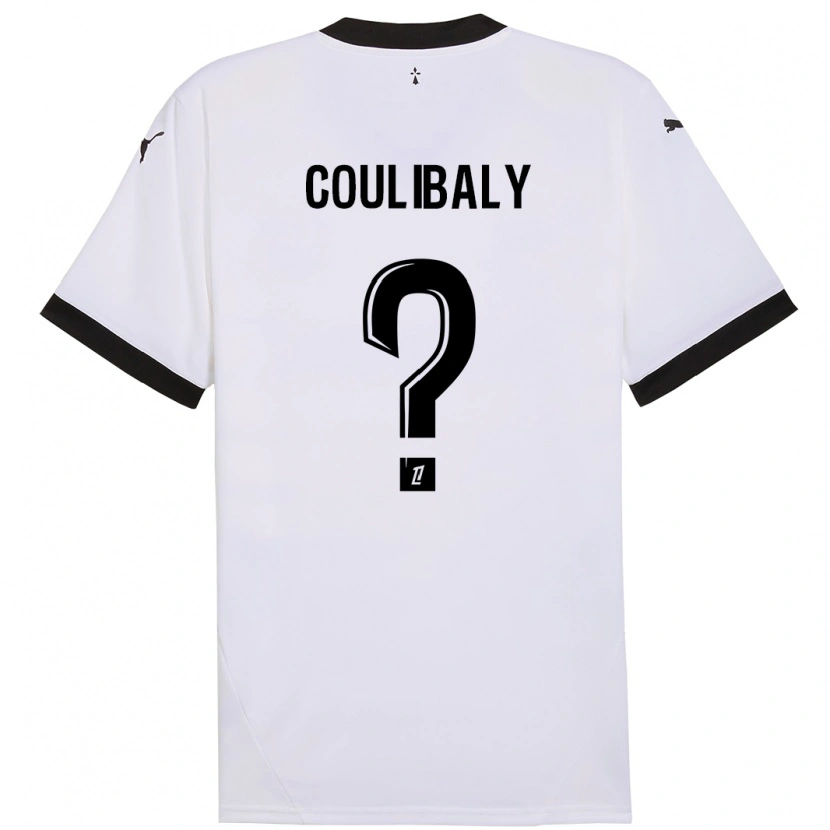 Danxen Kinder Joël Coulibaly #0 Weiß Schwarz Auswärtstrikot Trikot 2024/25 T-Shirt