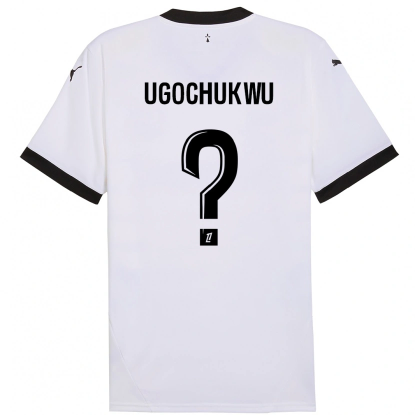 Danxen Kinder Chibuike Ugochukwu #0 Weiß Schwarz Auswärtstrikot Trikot 2024/25 T-Shirt