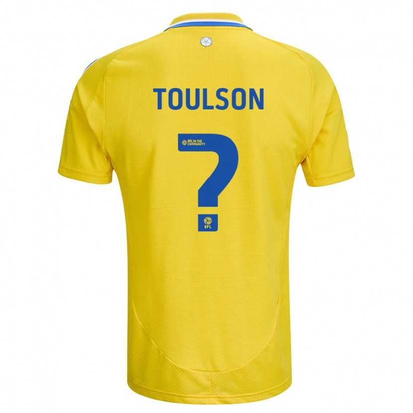 Danxen Kinder Daniel Toulson #0 Gelb Blau Auswärtstrikot Trikot 2024/25 T-Shirt