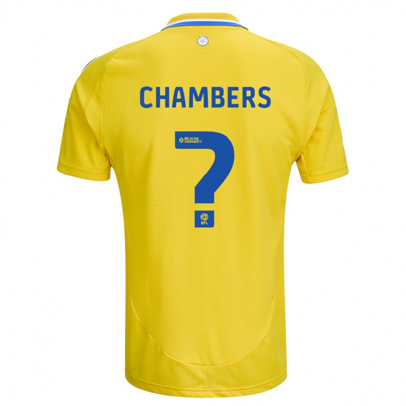 Danxen Kinder Sam Chambers #0 Gelb Blau Auswärtstrikot Trikot 2024/25 T-Shirt