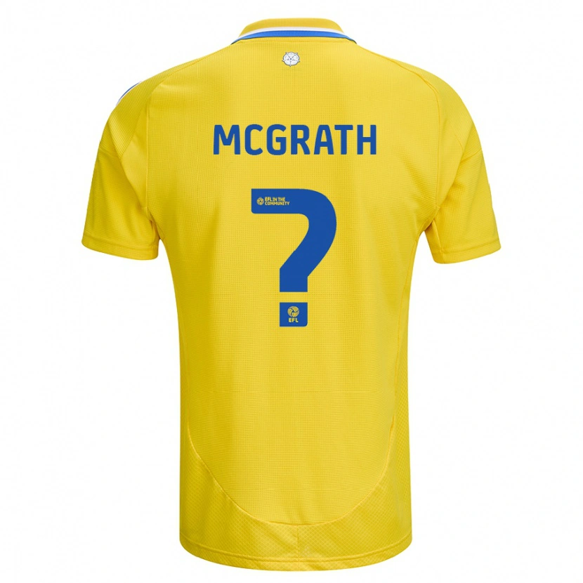 Danxen Kinder Ronnie Mcgrath #0 Gelb Blau Auswärtstrikot Trikot 2024/25 T-Shirt