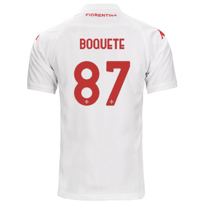 Danxen Kinder Verónica Boquete #87 Weiß Auswärtstrikot Trikot 2024/25 T-Shirt