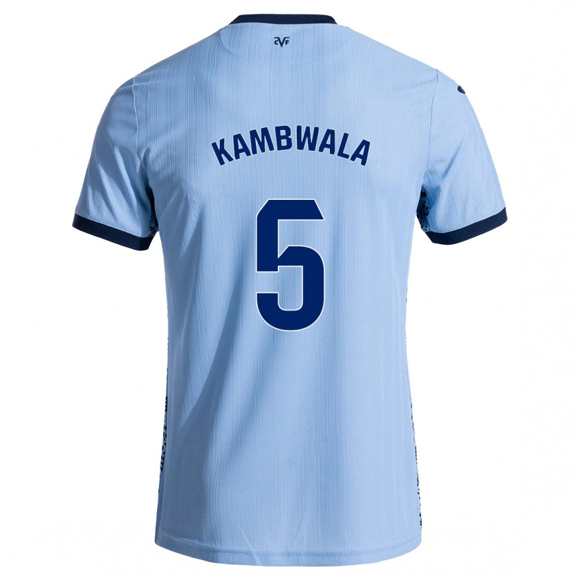 Danxen Kinder Willy Kambwala #5 Himmelblau Auswärtstrikot Trikot 2024/25 T-Shirt