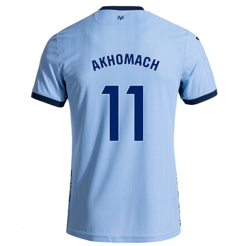 Danxen Kinder Ilias Akhomach #11 Himmelblau Auswärtstrikot Trikot 2024/25 T-Shirt