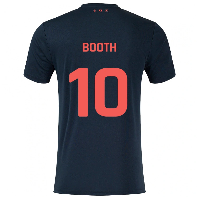 Danxen Kinder Taylor Booth #10 Schwarz Rot Auswärtstrikot Trikot 2024/25 T-Shirt