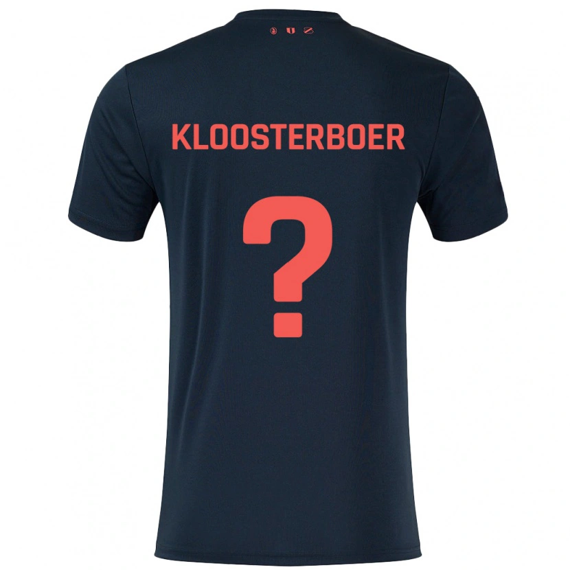 Danxen Kinder Per Kloosterboer #0 Schwarz Rot Auswärtstrikot Trikot 2024/25 T-Shirt