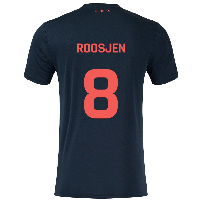 Danxen Kinder Judith Roosjen #8 Schwarz Rot Auswärtstrikot Trikot 2024/25 T-Shirt