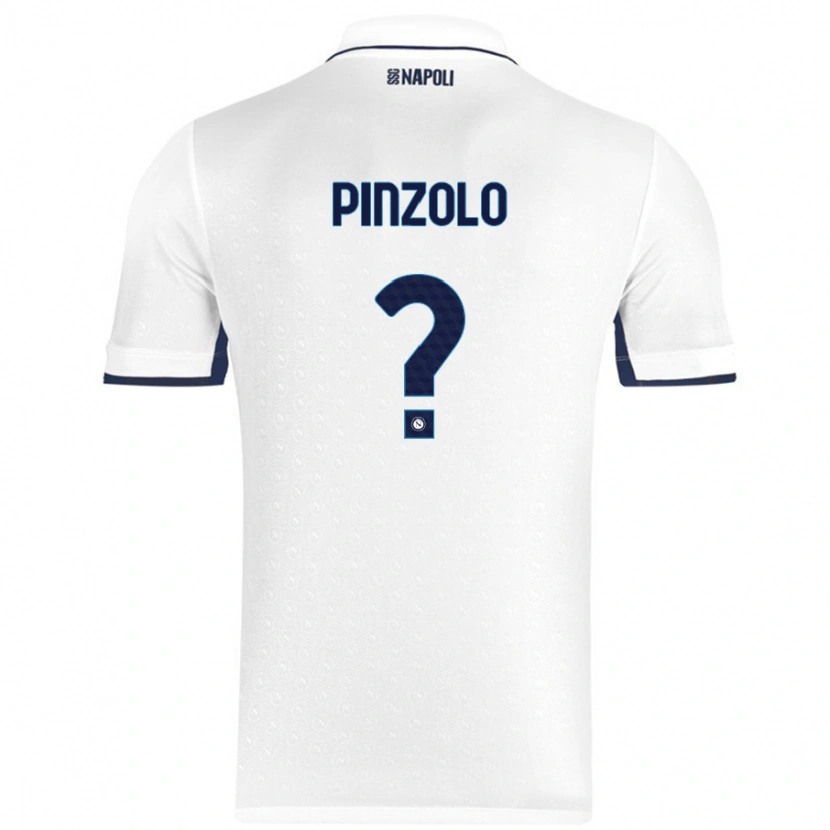 Danxen Kinder Giandiego Pinzolo #0 Weiß Königsblau Auswärtstrikot Trikot 2024/25 T-Shirt