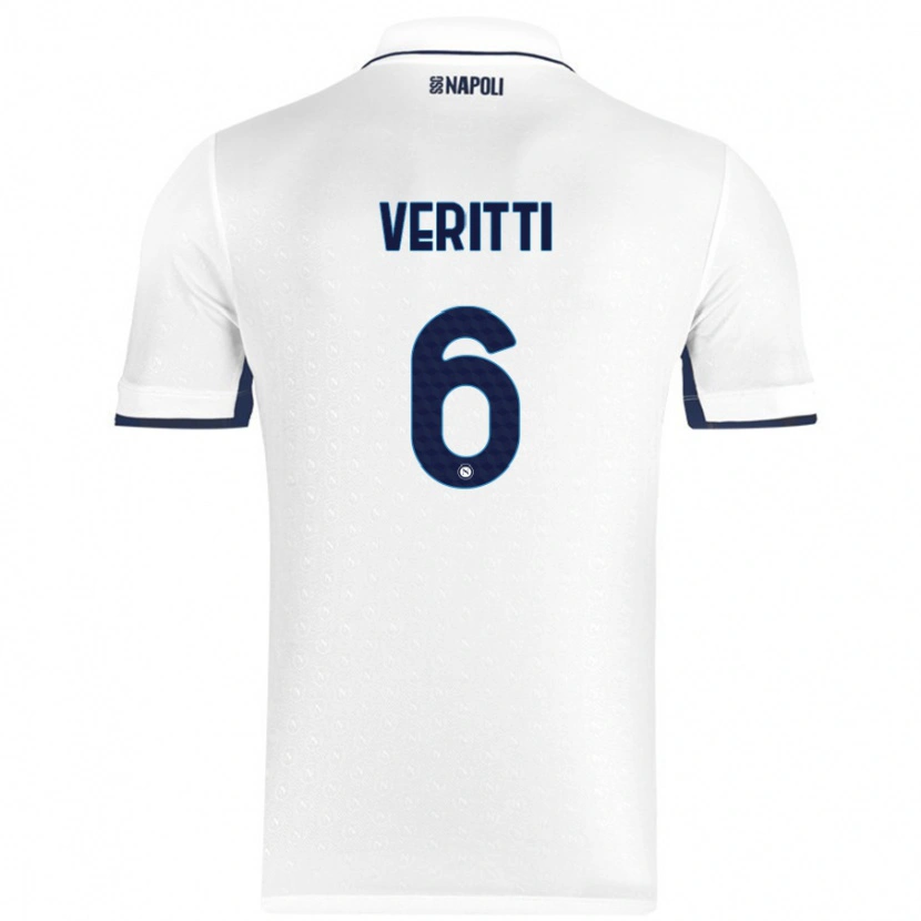 Danxen Kinder Federica Veritti #6 Weiß Königsblau Auswärtstrikot Trikot 2024/25 T-Shirt