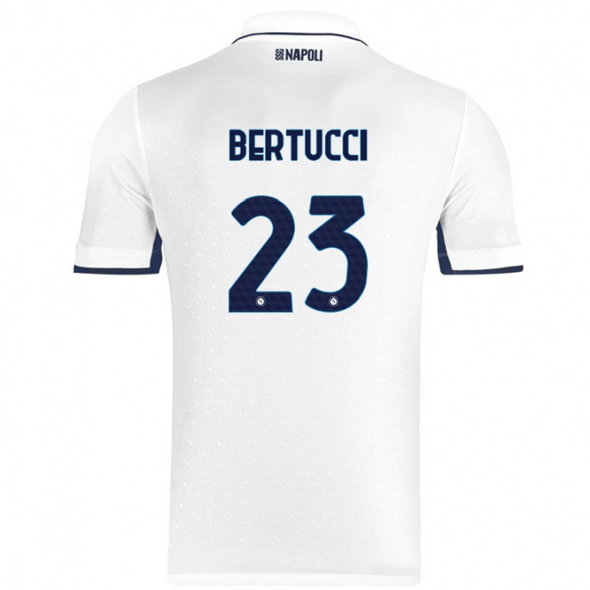 Danxen Kinder Sofia Bertucci #23 Weiß Königsblau Auswärtstrikot Trikot 2024/25 T-Shirt