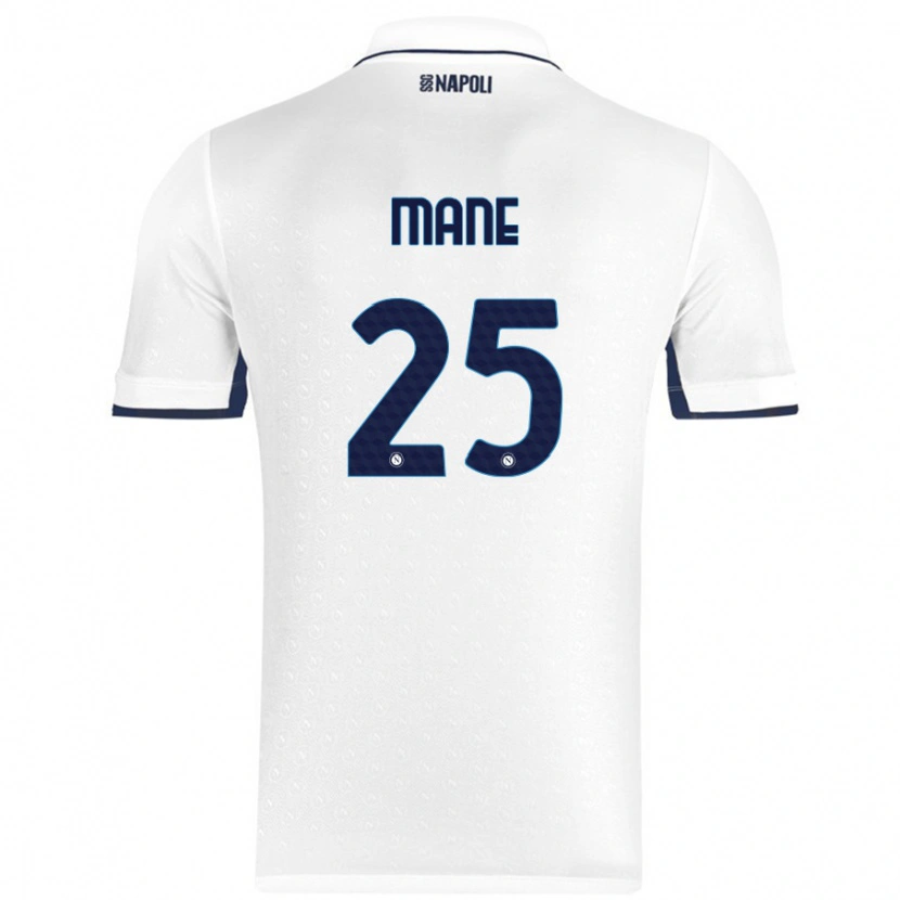 Danxen Kinder Balla Mousa Mane #25 Weiß Königsblau Auswärtstrikot Trikot 2024/25 T-Shirt