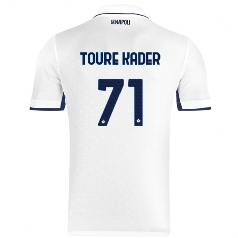 Danxen Kinder Aziz Toure Kader #71 Weiß Königsblau Auswärtstrikot Trikot 2024/25 T-Shirt