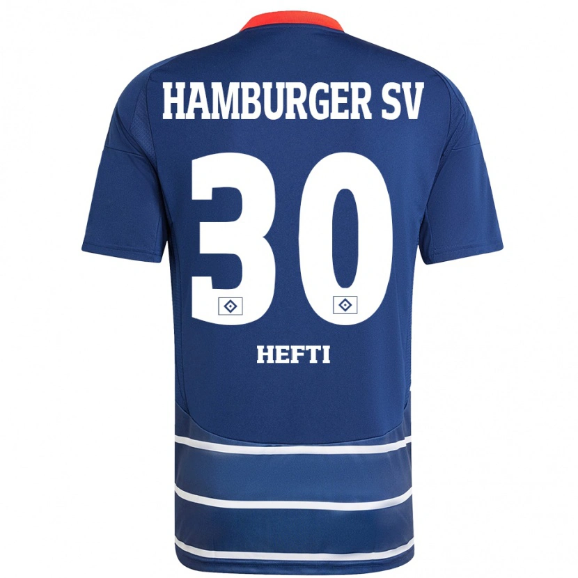 Danxen Kinder Silvan Hefti #30 Dunkelblau Auswärtstrikot Trikot 2024/25 T-Shirt