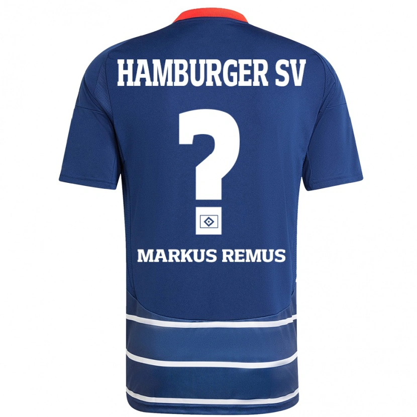 Danxen Kinder Markus Remus #0 Dunkelblau Auswärtstrikot Trikot 2024/25 T-Shirt