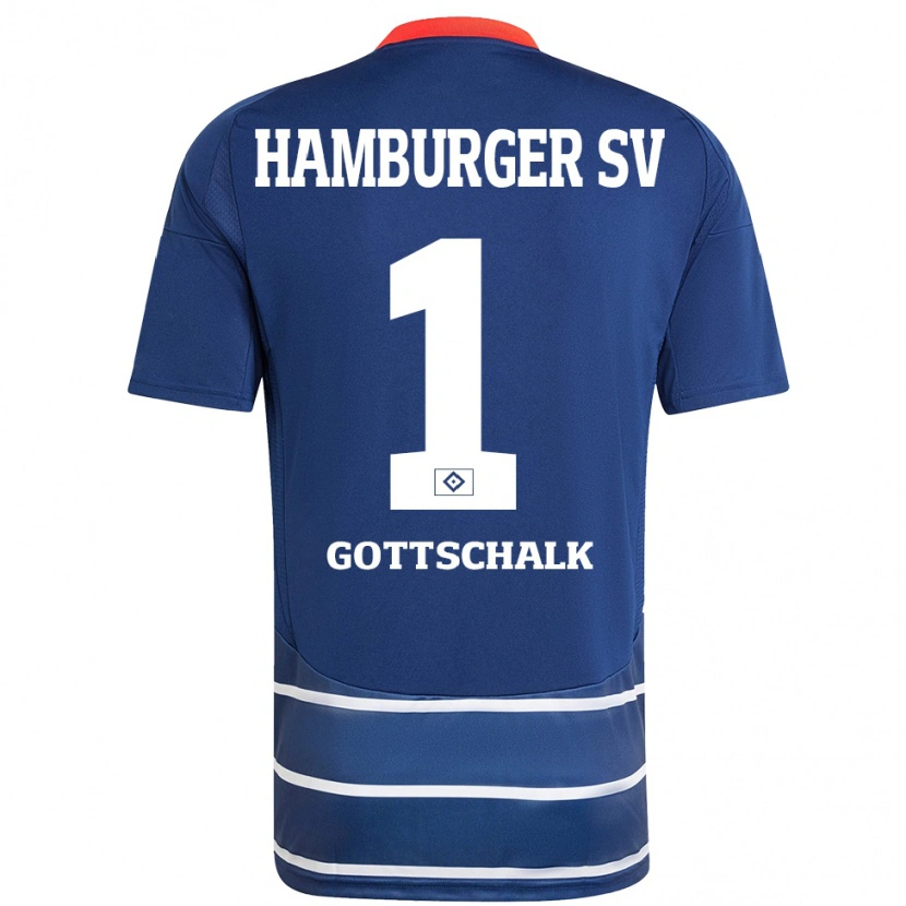 Danxen Kinder Juri Gottschalk #1 Dunkelblau Auswärtstrikot Trikot 2024/25 T-Shirt