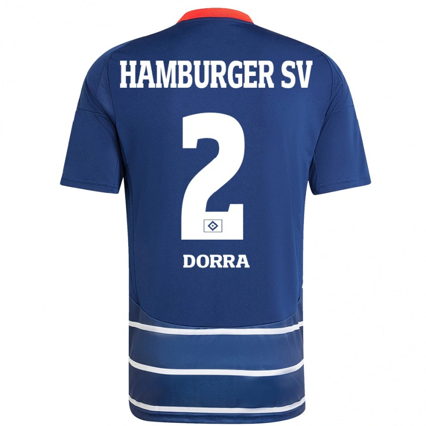 Danxen Kinder Raphael Dorra #2 Dunkelblau Auswärtstrikot Trikot 2024/25 T-Shirt